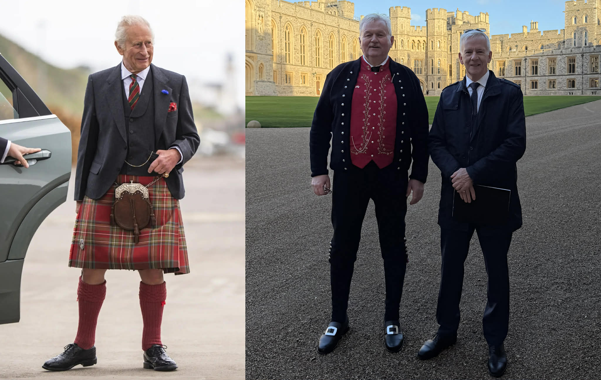 Hanus Hansen og Regin Jacobsen til audiens hjá Kong Charles III